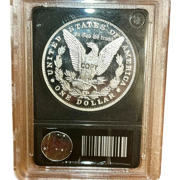 3/$25 Morgan Dollar Tribute Coin in Slab Case- minted by Bradford exchange - Picture 2 of 2